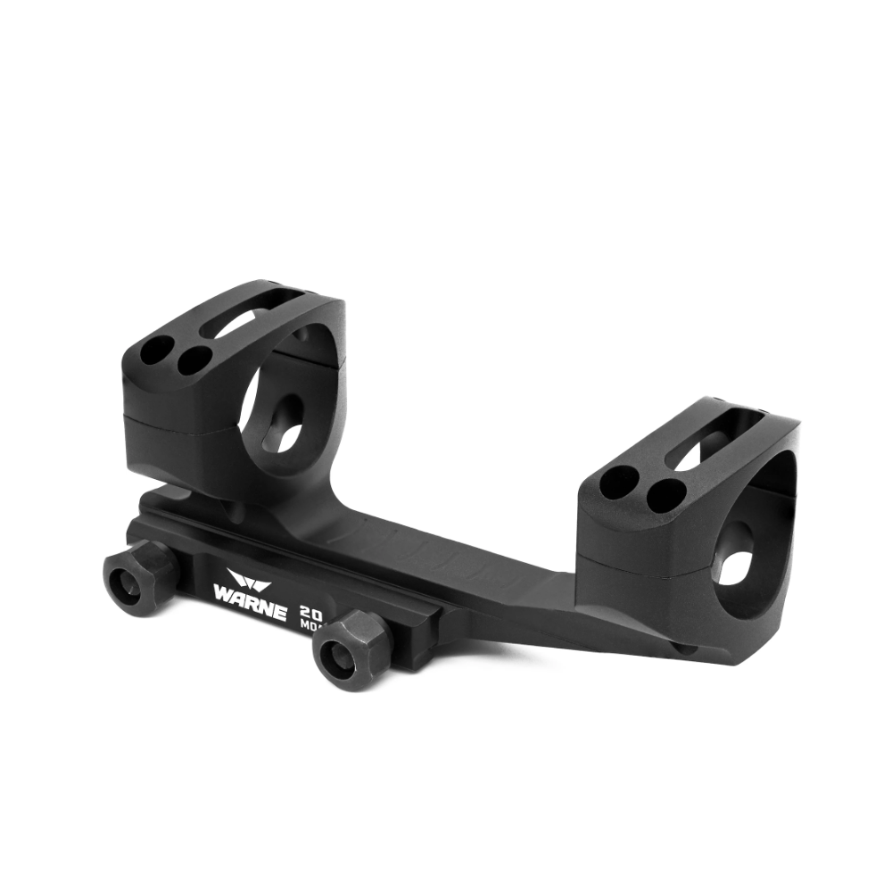 WARNE 20MOA EXT. SKELETON 30MM MOUNT, BLACK