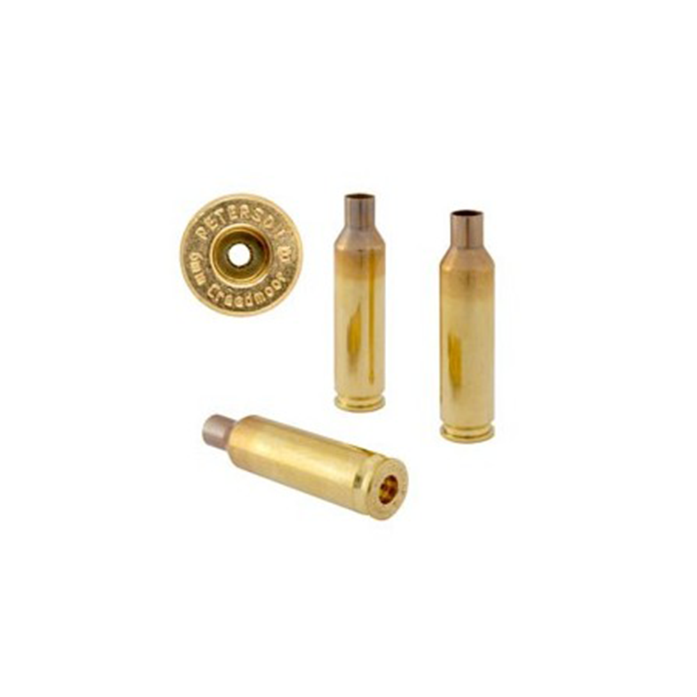 PETERSON BRASS 6MM CREEDMOOR LRP (50)