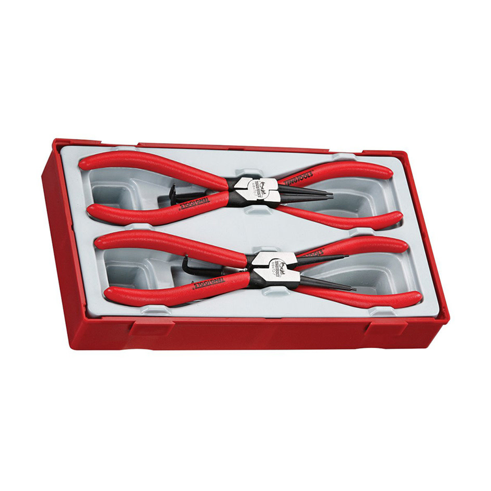 Plier Set 7 inch Circlip 4 Pieces TT Tray