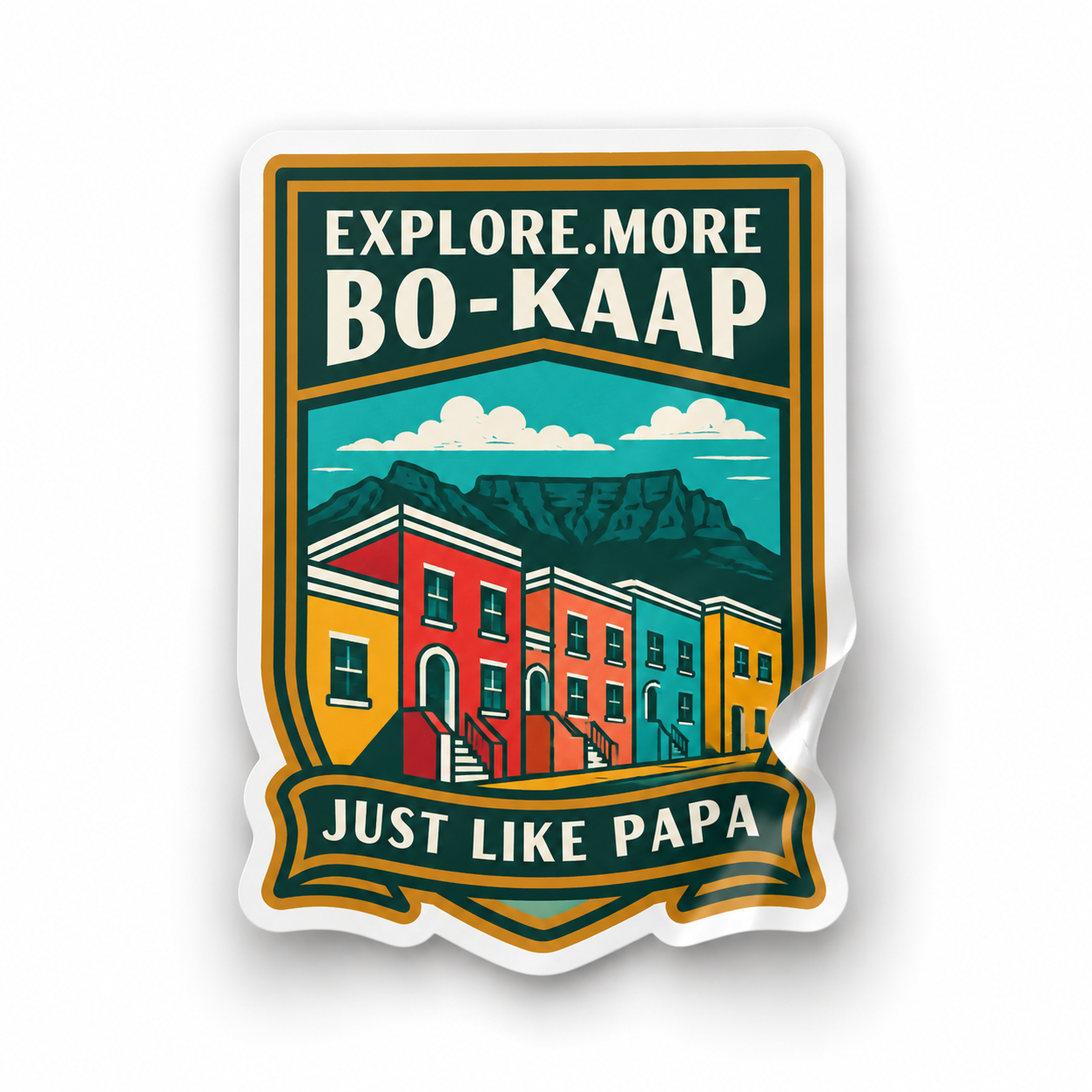 Just Like Papa  Destination Sticker - Bo-Kaap