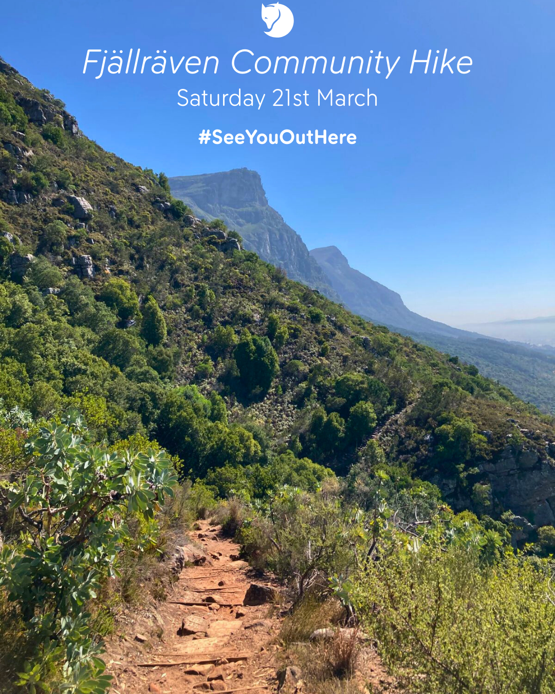 Fjällräven community hike in South Africa
weekend plans, outdoor
Outdoor hiking community event by Fjällräven

Hikers exploring nature on a Fjällräven community hike

Fjällräven South Africa community hike event with Fjallraven cape town south africa Flagship store 99 harrington street 