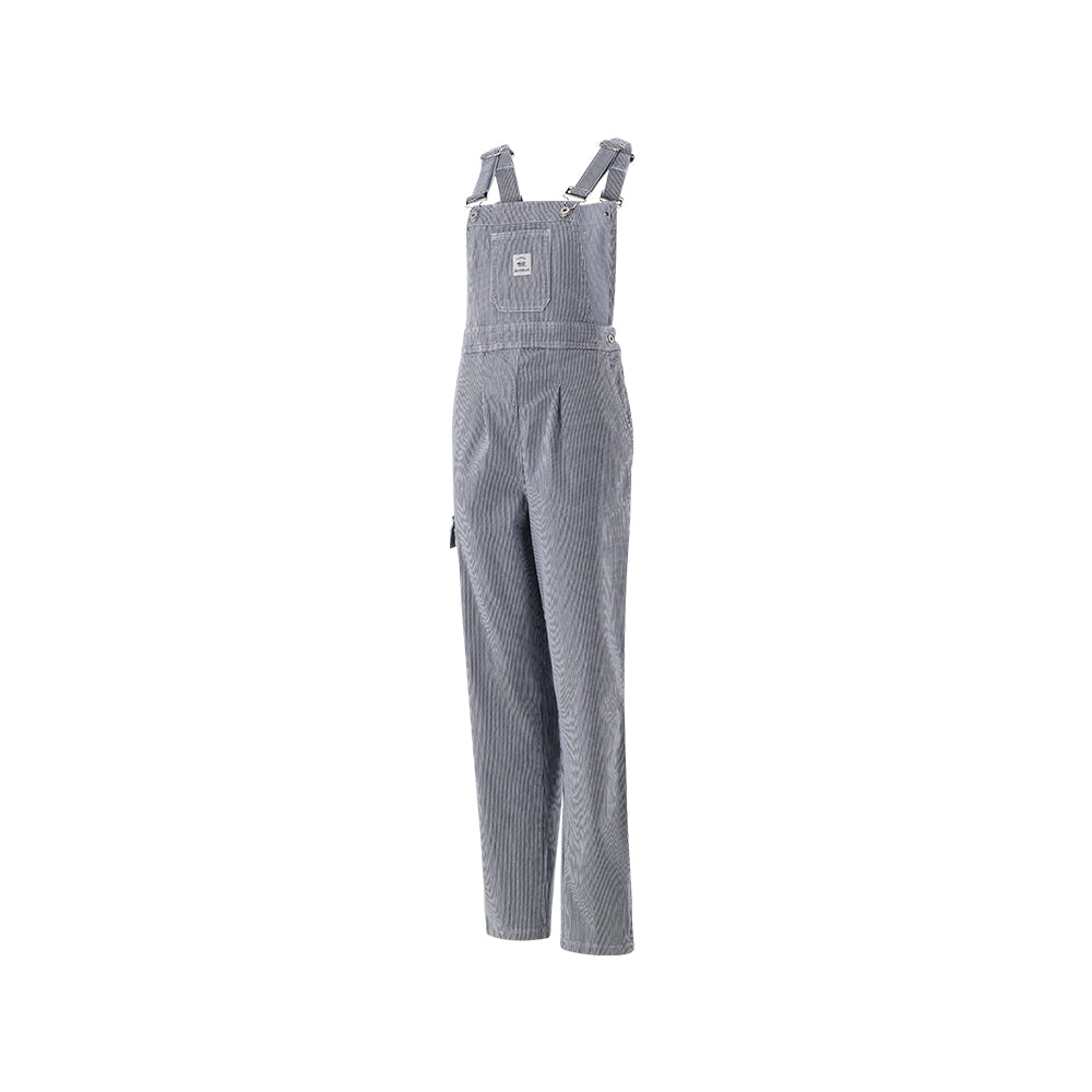 Ladies Butcher Stripe Dungaree