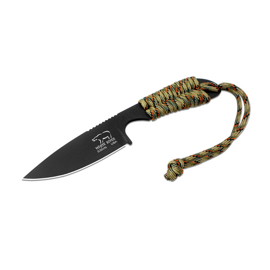 M1 Backpacker, Tree Stand Camo Paracord, Black Coated Blade