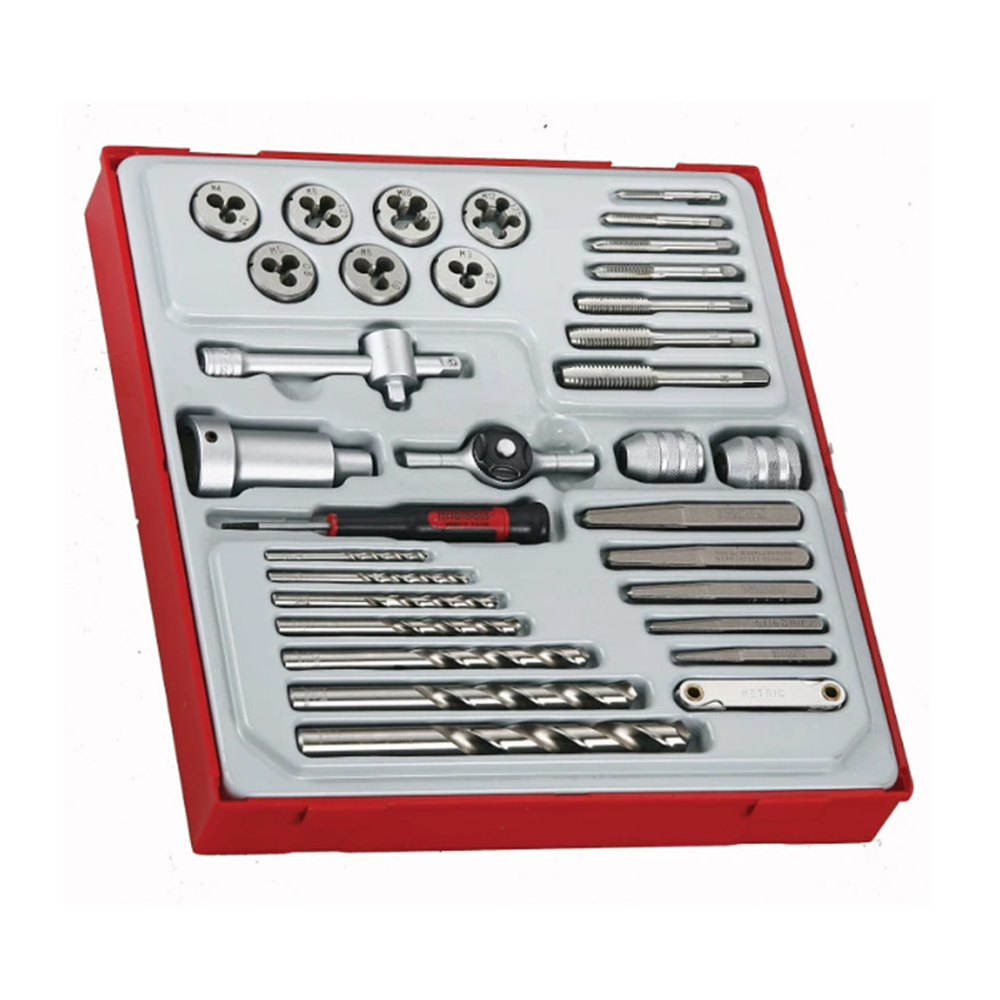 Tap and Die Set 34 Pieces TTD Tray