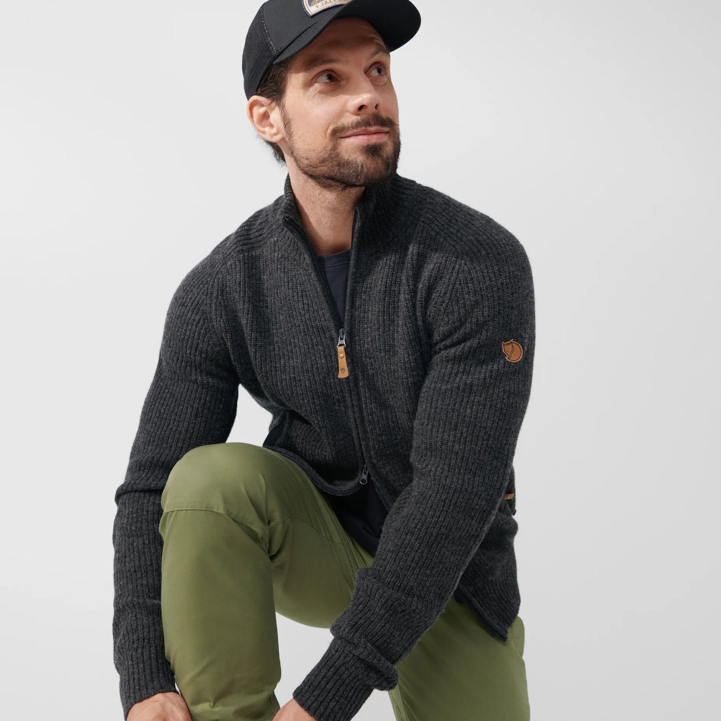 Ovik Zip Cardigan Knit M